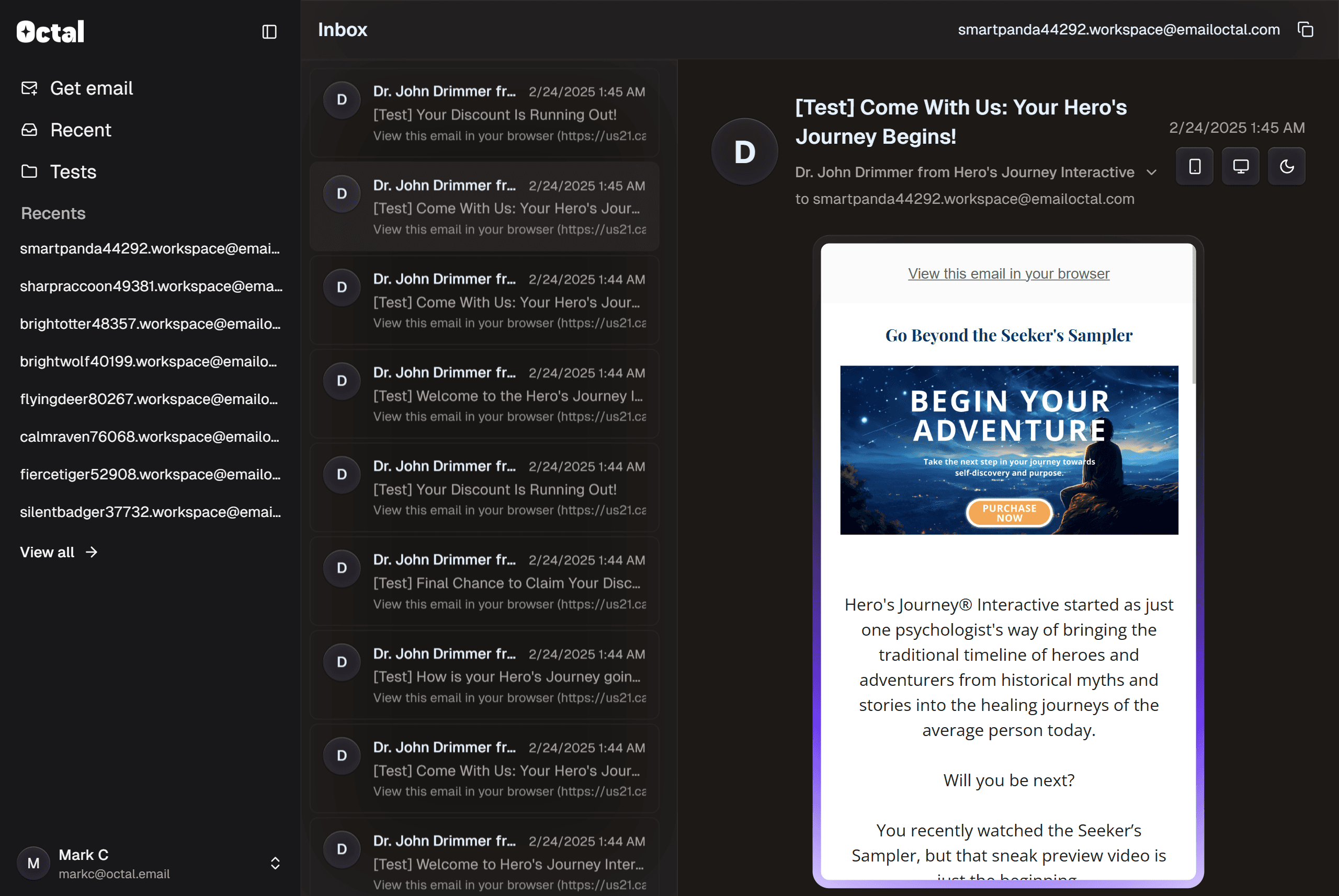Collaboration interface with user profile images